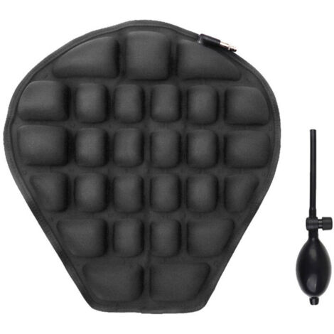 Coussin de siège de moto,Coussin d'air gonflable confortable, coussin de protection solaire de moto refroidissement coussin de soulagement de la pression de moto pour Cruiser Touring H799