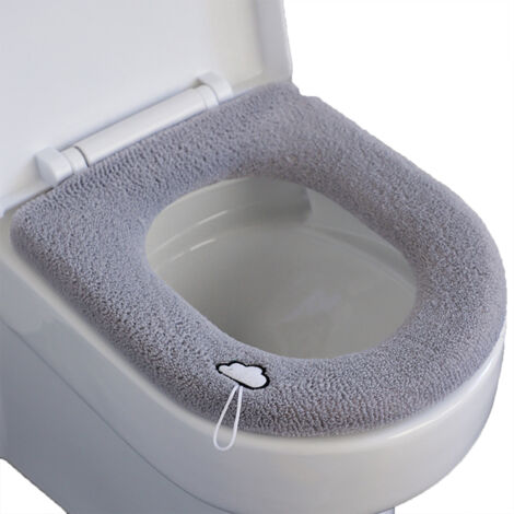 Coussin de siège de toilette épais, coussin chauffant, coussin de siège de toilette doux et lavable