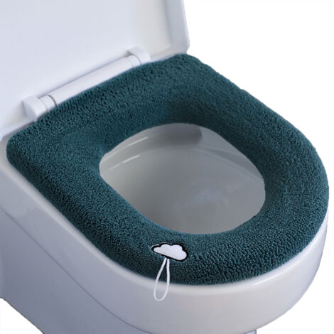 Coussin de siège de toilette épais, coussin chauffant, coussin de siège de toilette doux et lavable