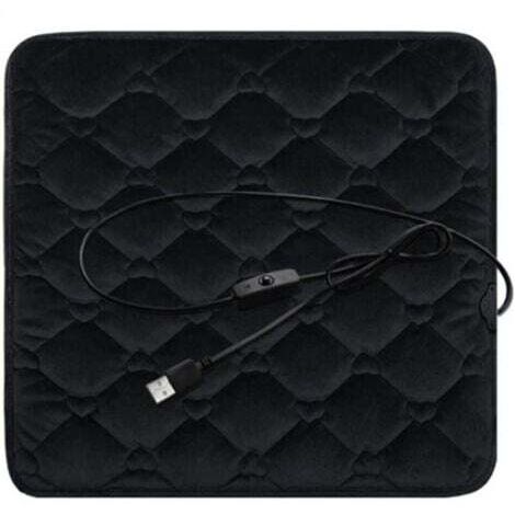 Coussin de siège de voiture chauffant USB, coussin chauffant électrique 5V, housse chauffante antidérapante pour chaise, chaise de bureau chaude d'hiver, canapé de maison