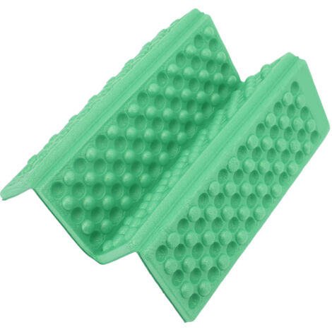 Coussin de siège dépliable pour activités extérieures - Tapis de sol EVA vert gazon compact pour randonnée et détente