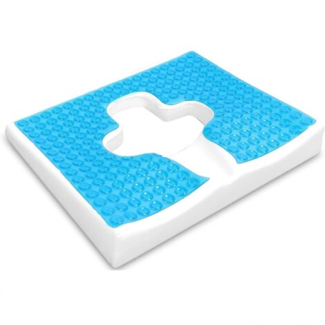 Coussin de siège en gel, coussin de siège d'été, coussin de siège respirant en mousse à mémoire de forme pour une utilisation prolongée au lit