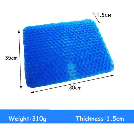 Coussin de siège en Gel, Double épaisseur, coussin d&39été pour soulager la pression, respirant, pour siège de voiture, chaise de bureau,Thin Small-child