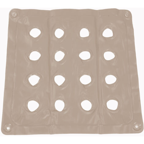 Coussin de siège en PVC gonflable pour plage, bureau et massage des hanches (gris)