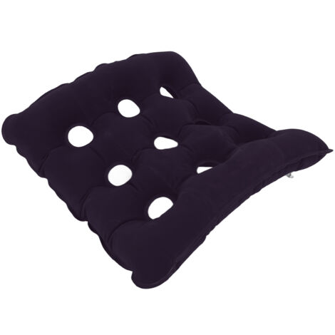Coussin de siège ergonomique anti-escarres pour fauteuil roulant, bureau et voiture - Bleu
