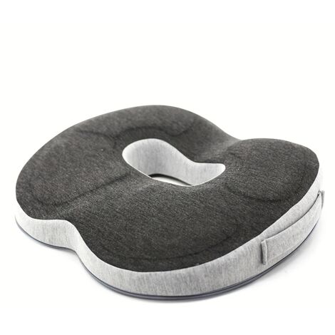 Coussin de Siège Ergonomique en Mousse à Mémoire de Forme – Antidérapant avec Base Stable et Haute Respirabilité, Confort Durable pour Bureau, Maison et Télétravail
