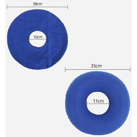 Coussin de siège gonflable pour hémorroïdes, coussin de siège orthopédique gonflable, coussin de siège orthopédique en forme de beignet, anneau de siège souple gonflable avec pompe, S