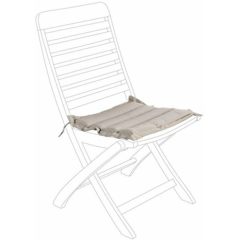 Coussin de siège matelassé gris - confort et style en un seul produit