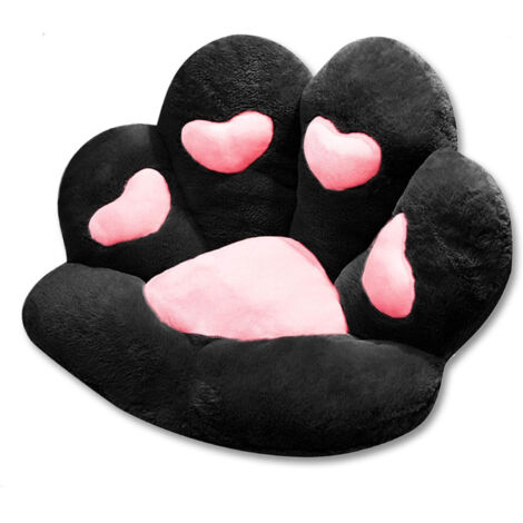 Coussin de siège mignon en coton, coussin de chaise en forme de patte de chat