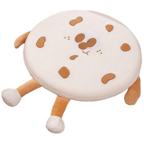 Coussin de siège réaliste en forme de nourriture, peluche, accessoire cadeau, blanc