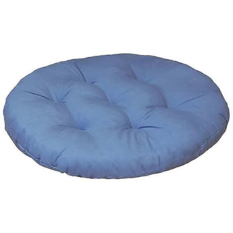 Coussin de siège rond 40 cm (lot de 2) - Coussin de chaise confortable - Coussin de siège orthopédique rond - (bleu, lot de 2 - 40 cm)