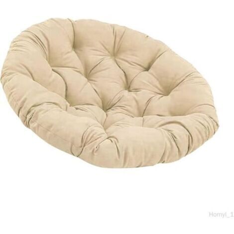 Coussin de siège rond rembourré en forme d\'œuf - - Kaki - Intérieur - Elégance - Chic