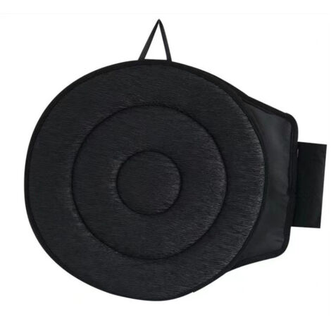 Coussin de Siège Tournant 360° pour Voiture, Coussin Pivotant pour Personnes Âgées, Siège Auto Tournant Portable et Anti-Dérapant (Noir B)