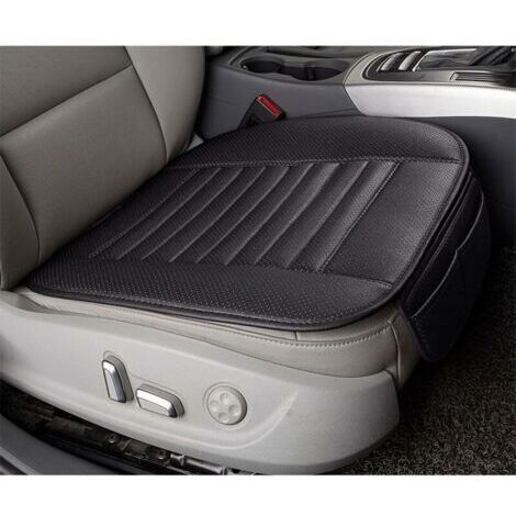 Coussin de siège voiture en charbon de bambou – Confort ergonomique 53 x 50 cm – Épaisseur 2 cm – Antidérapant et purifiant l'air
