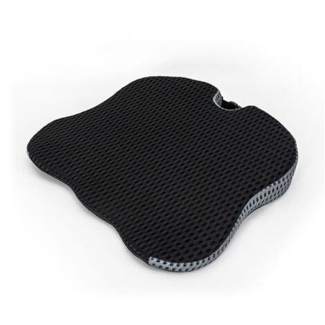 Coussin de Siège Voiture Ergonomique en Maille 4D Noir pour Confort de Conduite