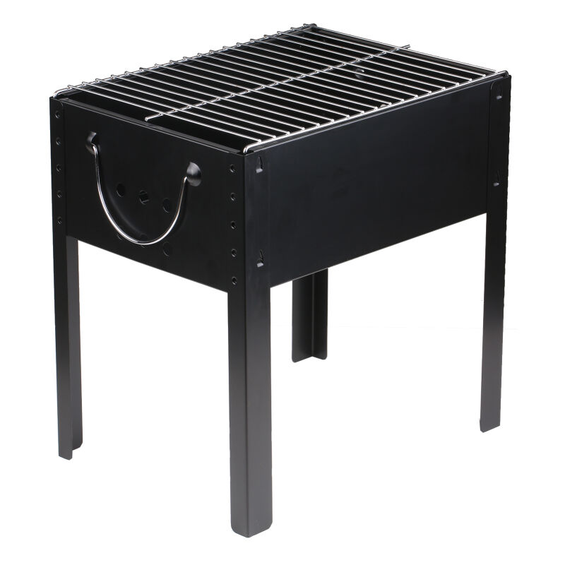Barbecue à charbon portable en acier inoxydable, grille de cuisson, barbecue de table, pour camping en plein air, voyage, pique-nique