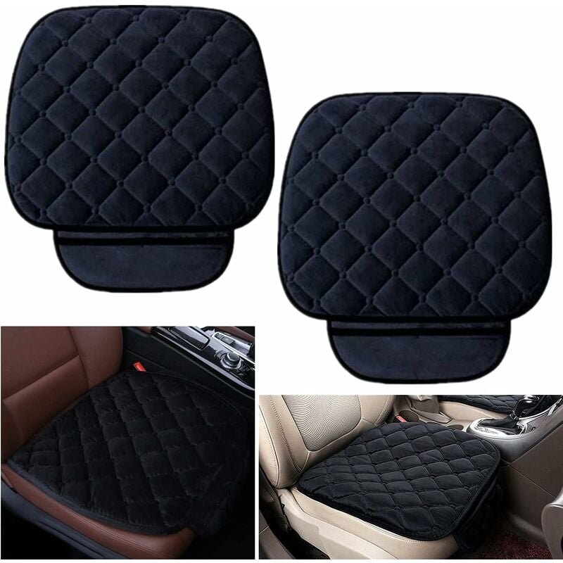Coussin de Siège de Voiture Housse de Siège Housse en Velours pour Arrière Chaise Siège Avant Véhicule Housse Protection Tapis Protection pour