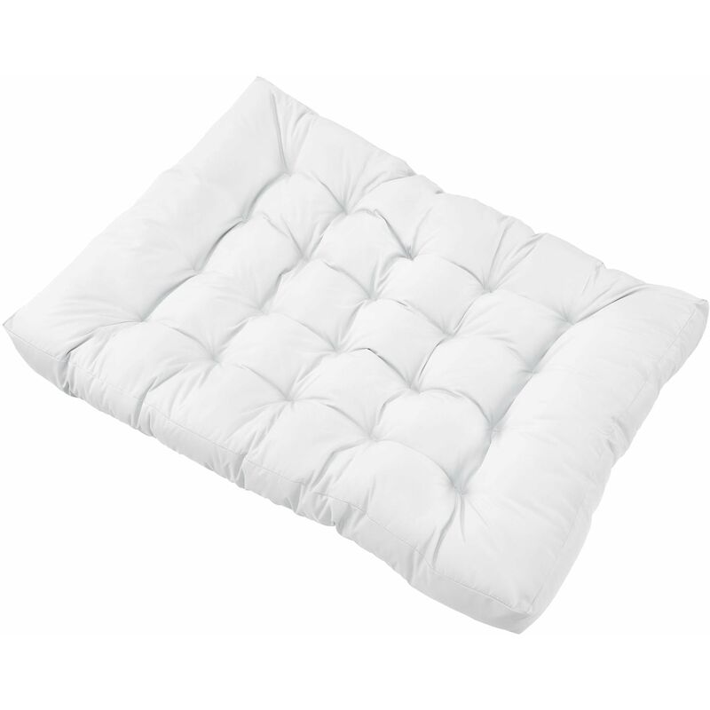 Coussin de siège pour canapé d'euro palette rembourrage meuble blanc - Blanc