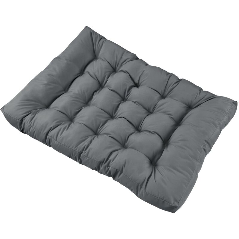 Coussin de siège pour canapé d'euro palette rembourrage meuble gris brillant - Gris