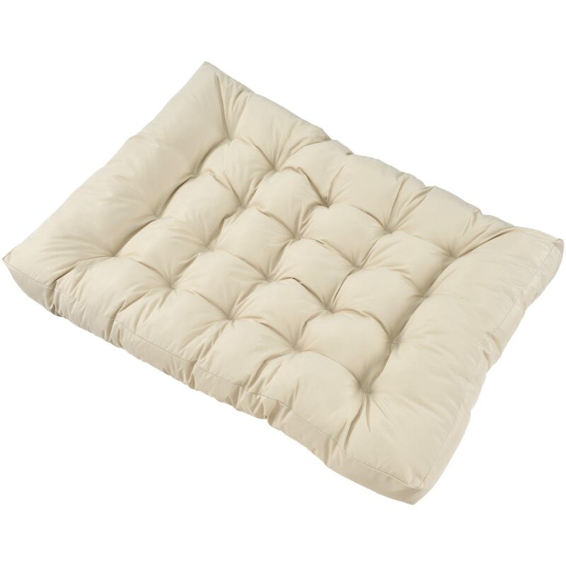 Helloshop26 - Coussin de siège pour canapé palette rembourrage meuble crème - Crème