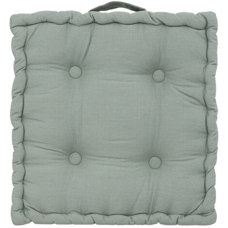 Coussin de sol 40 x 40 cm Horizon uni celadon