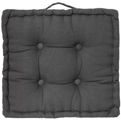 Coussin de sol 40 x 40 cm Horizon uni gris