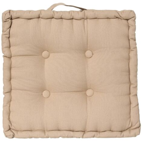 Coussin de sol 40 x 40 cm Horizon uni lin