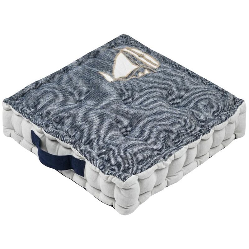 Coussin de sol 45 x 45 cm Escale marine