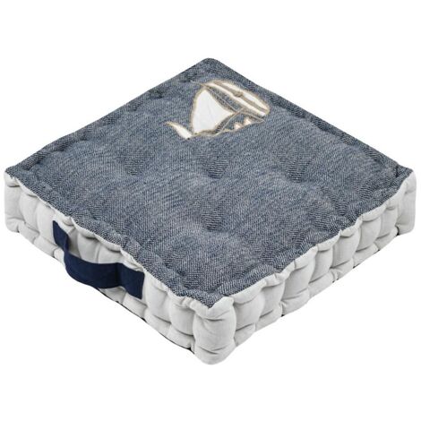 Coussin de sol 45 x 45 cm Escale marine