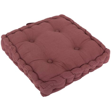 Coussin de sol Anjali prune 40x40cm - Atmosphera créateur d'intérieur