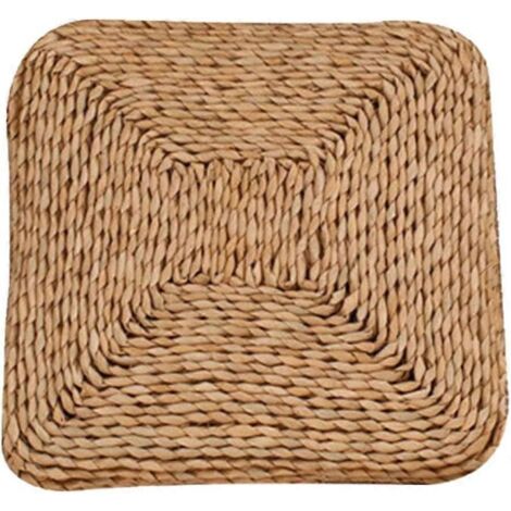 Coussin de sol carré naturel Tatami, coussin futon, coussin de chaise, coussin d'assise épais