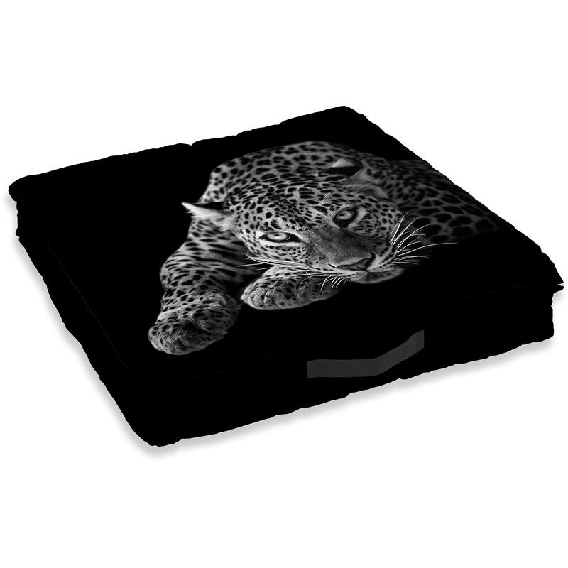 Coussin de sol coton 60 x 60 cm Kiva le jaguar