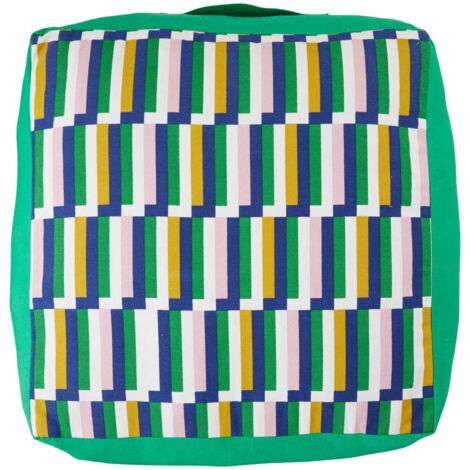 Coussin de sol Disso vert 48x48cm - Atmosphera créateur d'intérieur