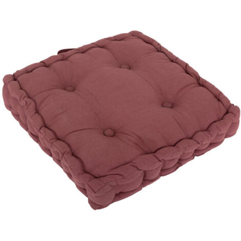 Coussin de Sol "Dorian" 40x40cm Prune
