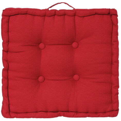 Coussin de Sol "Dorian" 40x40cm Rouge