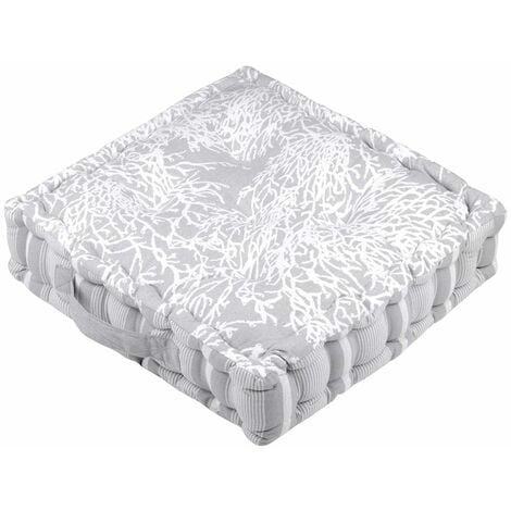 Coussin de sol en coton - Corail