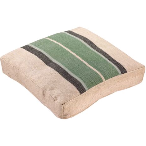 Coussin de sol  en tissu Gatsby 55 x 55 x 10 cm Eucalyptus