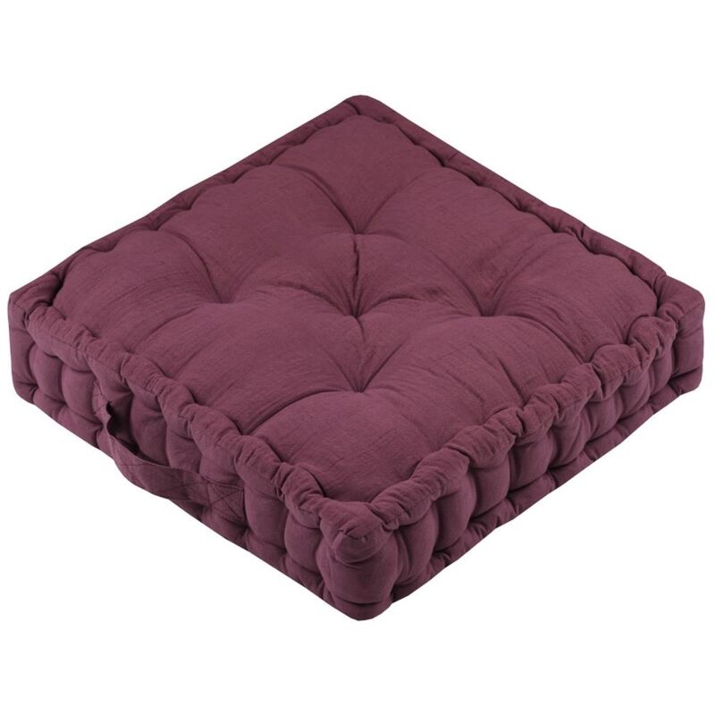Coussin de sol gaze de coton 45 x 45 cm Pop colors pourpre Coussin de sol gaze de coton 45 x 45 cm Pop colors pourpre