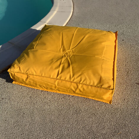 Coussin de sol inter / exter Jaune 71x71x35 cm