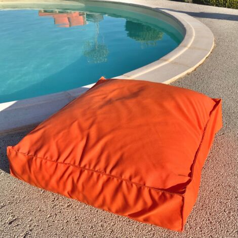 Coussin de sol inter / exter Orange 71x71x35 cm