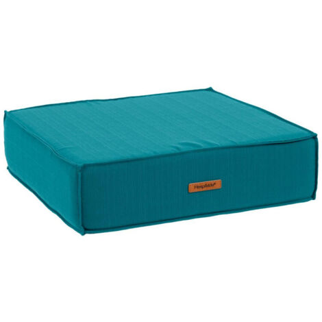 Coussin de sol Korai bleu canard 45x45cm en polyester - Hespéride