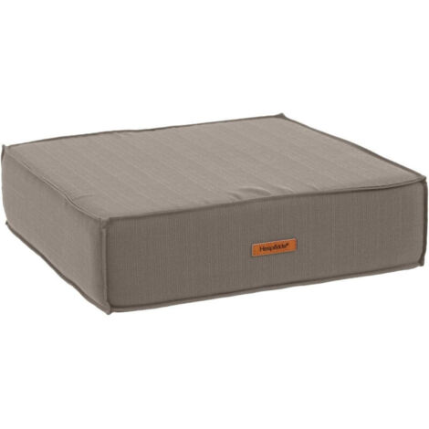 Coussin de sol Korai taupe 45x45cm en polyester - Hespéride