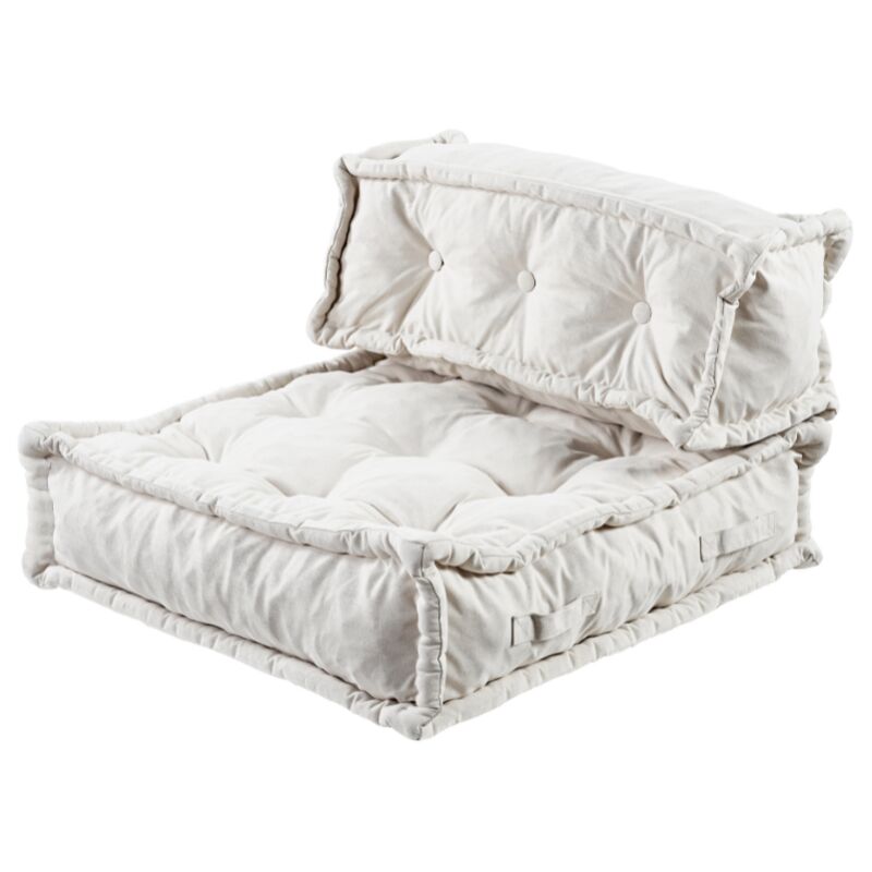 Coussin de sol - lot 95x95 cm Blanc Bananair