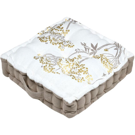 Coussin de sol nature or 40 cm