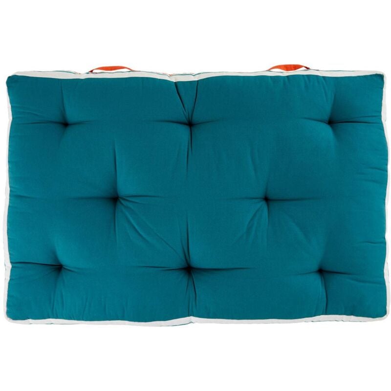 Atmosphera - Coussin de sol d extérieur Yucatan bleu canard 120x80cm créateur d'intérieur
