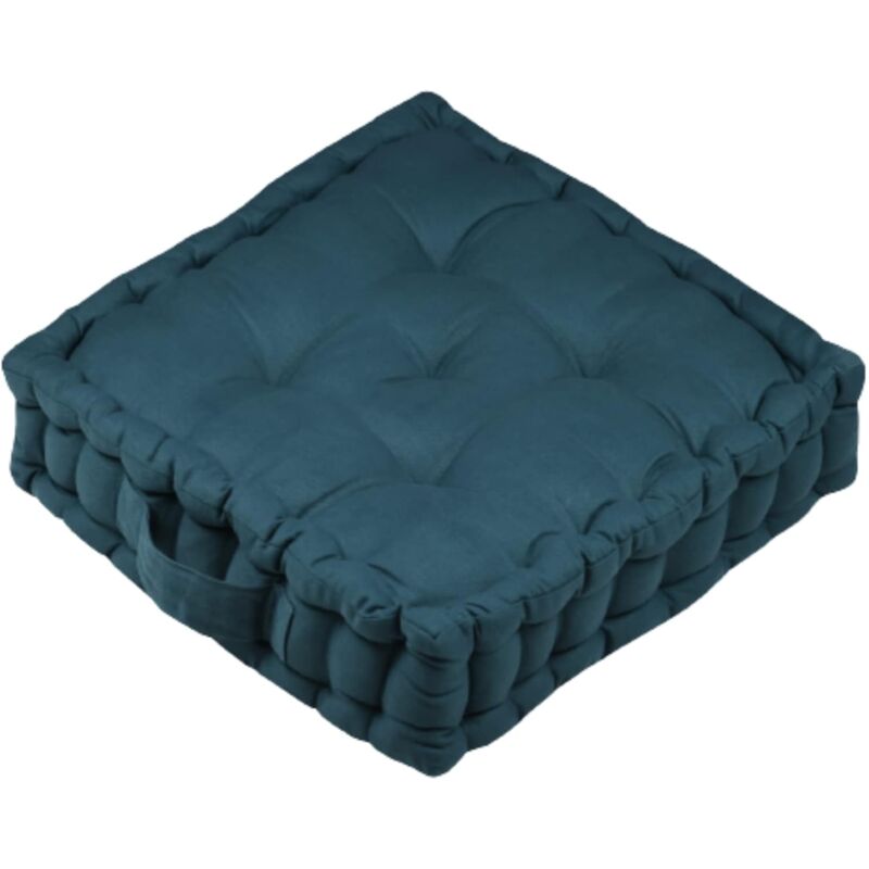 Coussin de Sol - Taille 42 x 42 x 10 cm- Couleur Emeraude - Modèle Qualité exceptionnelle - Assise Confortable