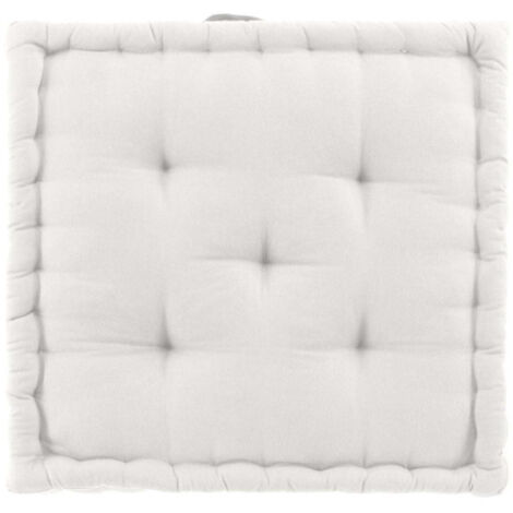 Coussin de Sol "Twily" 50x50cm Blanc