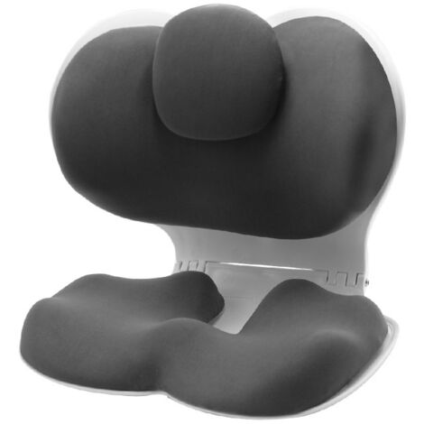 Coussin de soutien dorsal pliable extra large en mousse à mémoire de forme pour chaise de bureau, voiture et voyage, coussin confortable pour les lombaires et les hanches pour une meilleure posture as