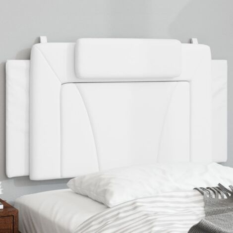 Coussin de tête de lit blanc 100cm similicuir