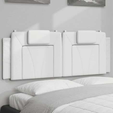 Coussin de tête de lit blanc 120cm similicuir